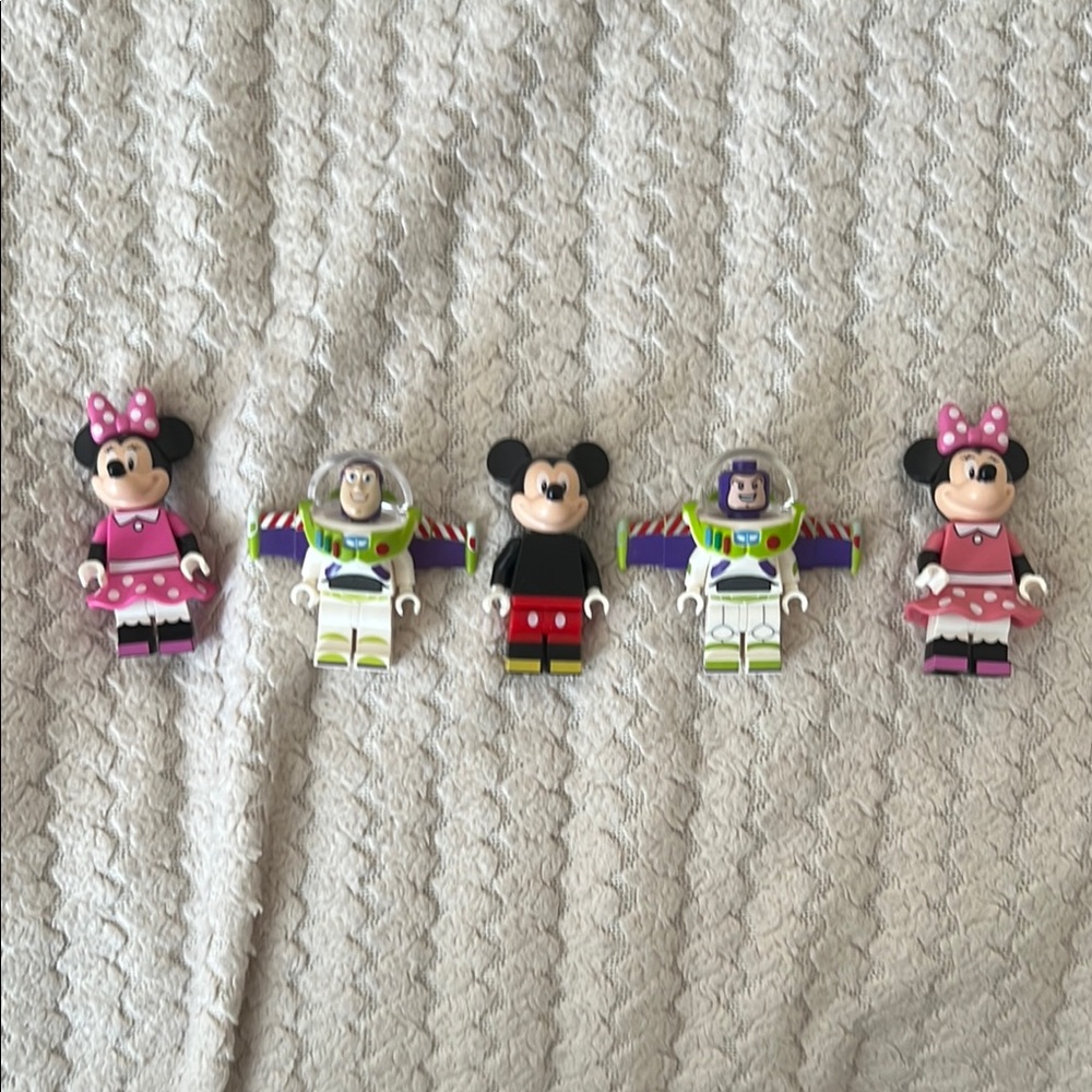 Disney Character Building Block Set - Pink, Black, White